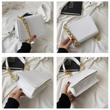 Crocodile Pattern Crossbody Bag For Women Messenger Shoulder Bag Female