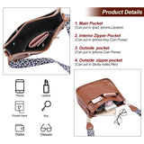 Leopard Print Crossbody Bag Women's Shoulder Handbag