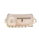 Ladies Crossbody Bag PU Leather Handbag Portable Shoulder Messenger Bag