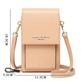 Women's PU Leather Touch Flap Crossbody Bag
