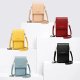 Women's PU Leather Touch Flap Crossbody Bag