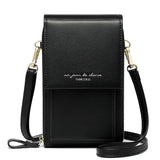 Women's PU Leather Touch Flap Crossbody Bag