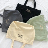 Waterproof Canvas Women's Shoulder Bags Ladies Handbags