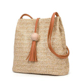 Bohemian Rattan Beach Crossbody Bag