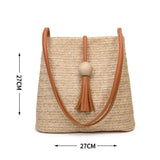 Bohemian Rattan Beach Crossbody Bag