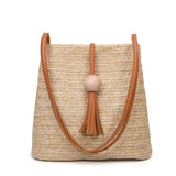 Bohemian Rattan Beach Crossbody Bag
