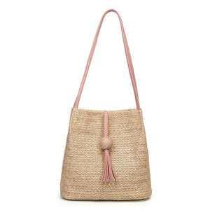 Bohemian Rattan Beach Crossbody Bag