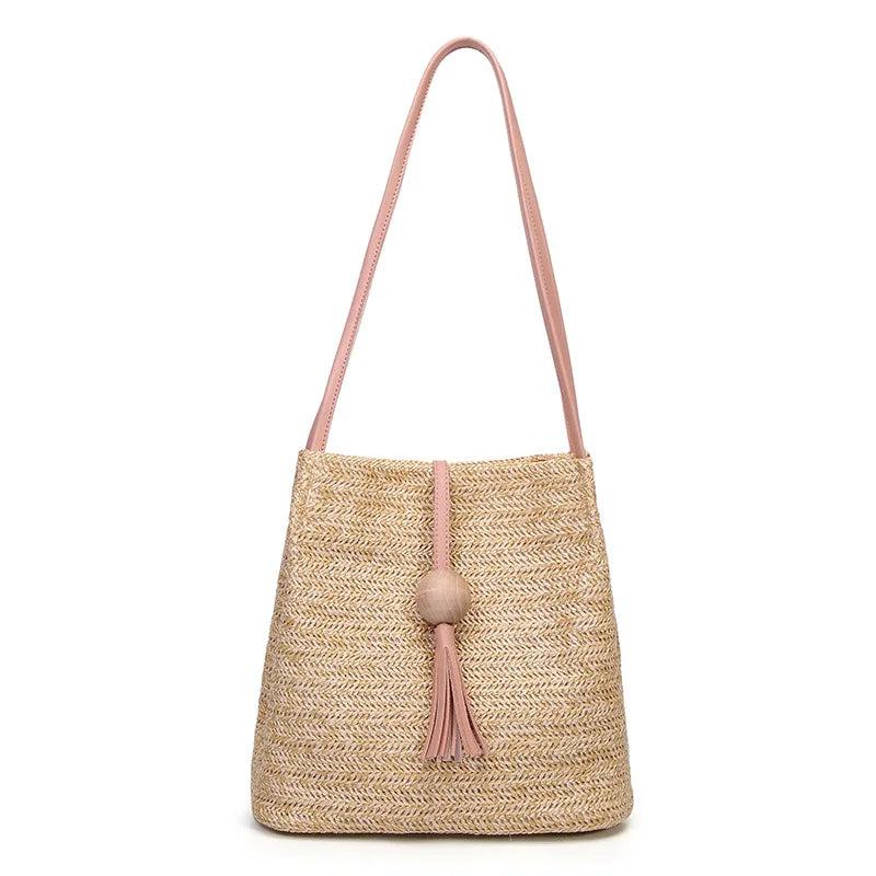 Bohemian Rattan Beach Crossbody Bag