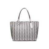 Geometric Wave Handbags Women Tote Bags - Shoulder Bags