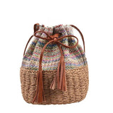 Straw Beach Shoulder Bags for Women Crossbody Bag Seaside Travel Handba