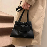 Belt Women Totes PU Leather Small Crossbody Shoulder Bags Winter Handbags
