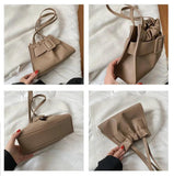 Belt Women Totes PU Leather Small Crossbody Shoulder Bags Winter Handbags