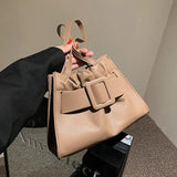Belt Women Totes PU Leather Small Crossbody Shoulder Bags Winter Handbags