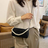 Diamond Beaded Underarm Shoulder Bag for Women