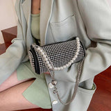 Diamond Beaded Underarm Shoulder Bag for Women