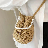Summer Crossbody Women's Bag Knitting Pattern Bucket Shoulder Bags