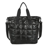 Nylon Cotton Soft Women Handbag Totes Warm Winter Female Large Capacity Crossbod