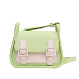 Summer Crossbody Bag Women's PU Leather Small Flap Handbag