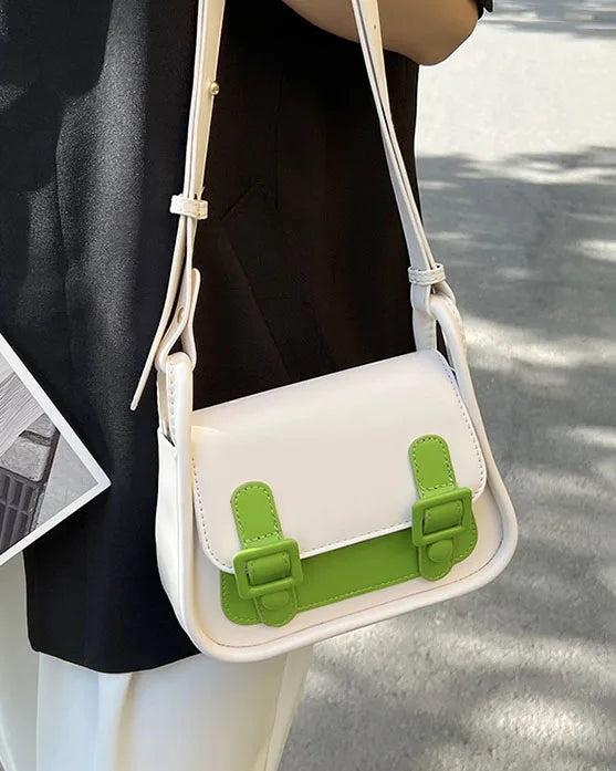 Summer Crossbody Bag Women's PU Leather Small Flap Handbag