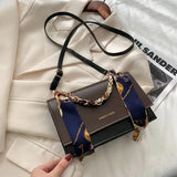 2021 Women's Handbag Shoulder Messenger with Silk Scarf Chain