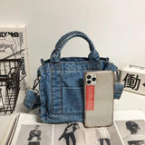 Denim Canvas Crossbody Women Bag Leisure Handbag Tote Shoulder Bag