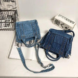 Denim Canvas Crossbody Women Bag Leisure Handbag Tote Shoulder Bag