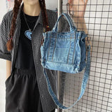 Denim Canvas Crossbody Women Bag Leisure Handbag Tote Shoulder Bag