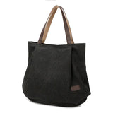 Women Canvas Casual Tote Shoulder Bags Ladies Zipper Handbags