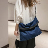 Canvas Shoulder Bag for Women Large Capacity Crossbody Shopper Bags
