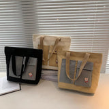 Canvas Large Capacity Women's Handbag Summer Female Crossbody Bags