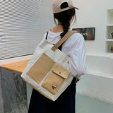 Canvas Large Capacity Women's Handbag Summer Female Crossbody Bags
