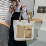 Canvas Large Capacity Women's Handbag Summer Female Crossbody Bags