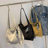 Canvas Tote Shoulder Bag Large Capacity Handbag for Women