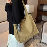 Canvas Tote Shoulder Bag Large Capacity Handbag for Women