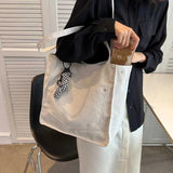 Canvas Tote Shoulder Bag Large Capacity Handbag for Women