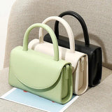 Retro Mini Shoulder Bag Pu Leather Crossbody Bags Short Handle Women Handbags