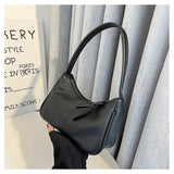 Solid Women Small Square Underarm Bag Lady Female Handbags