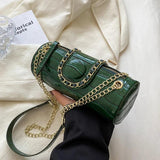 Barrel Shape Summer Handbag PU Leather Women's Shoulder Bag
