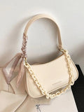 Scarf Shoulder Bag Women's Handbag Chain Crossbody