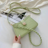 Small Flap Handbag Solid Casual Women's Crossbgdy Bag