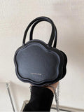 Women's Pu Leather Biscuit Shoulder Tote Bag