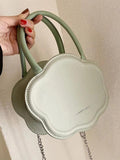 Women's Pu Leather Biscuit Shoulder Tote Bag
