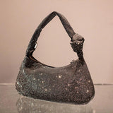 Diamonds Women Shoulder Bags Handbags Baguettes Shape Messenger Bag