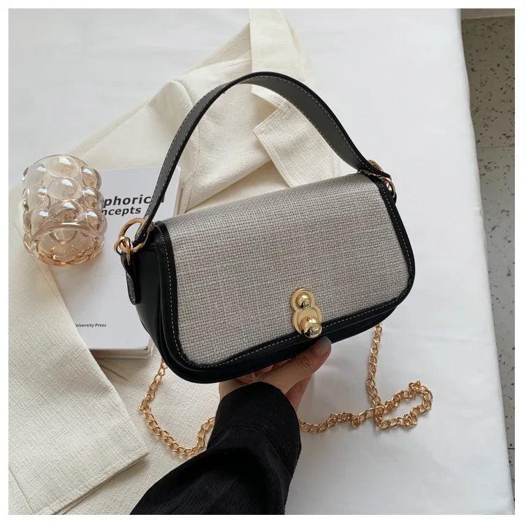 Chain Crossbody Shoulder Bag for Women Top-handle