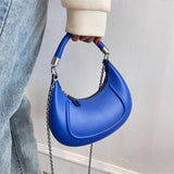 Vintage Leather Clutches Small Shoulder Bag Chain Crossbody Bag