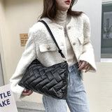 Trending Quilted Women Handbags High Capacity Nylon