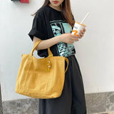 Canvas Casual Tote Bag for Women with Large Capacity