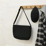 Women's Canvas Messenger Bag Large Capacity Solid Handbags