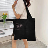 Canvas Casual Solid Tote Shoulder Bag for Women Large Capacity Handbag