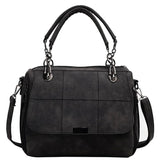 Large Capacity Ladies Frosted Retro Handbag Women's Shoulder Crossbody Bag